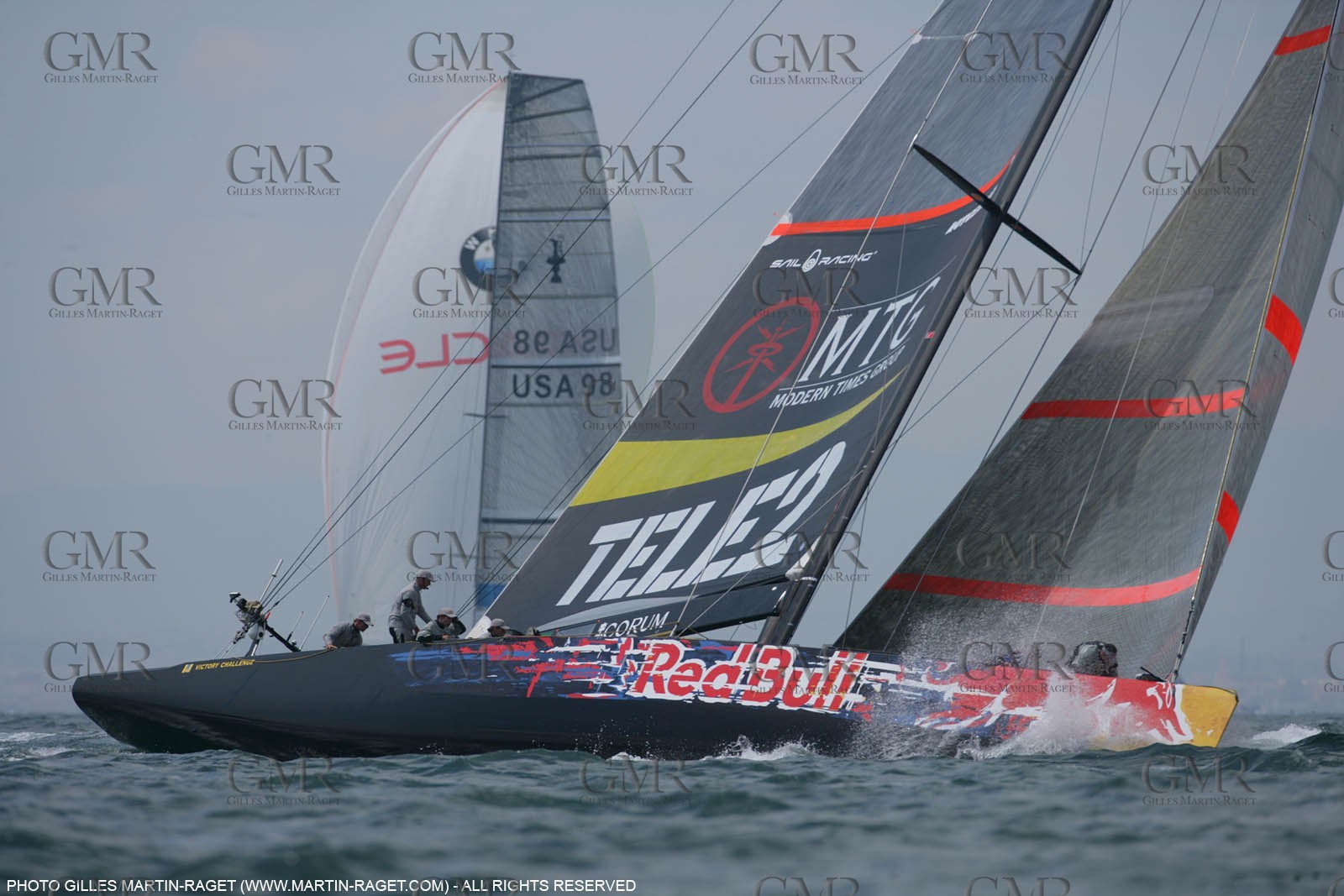 30 04 2007-Valencia (Spain)- 32nd America's Cup - Louis Vuitton Cup - RR2 - Day 2 - BMW ORACLE Racing