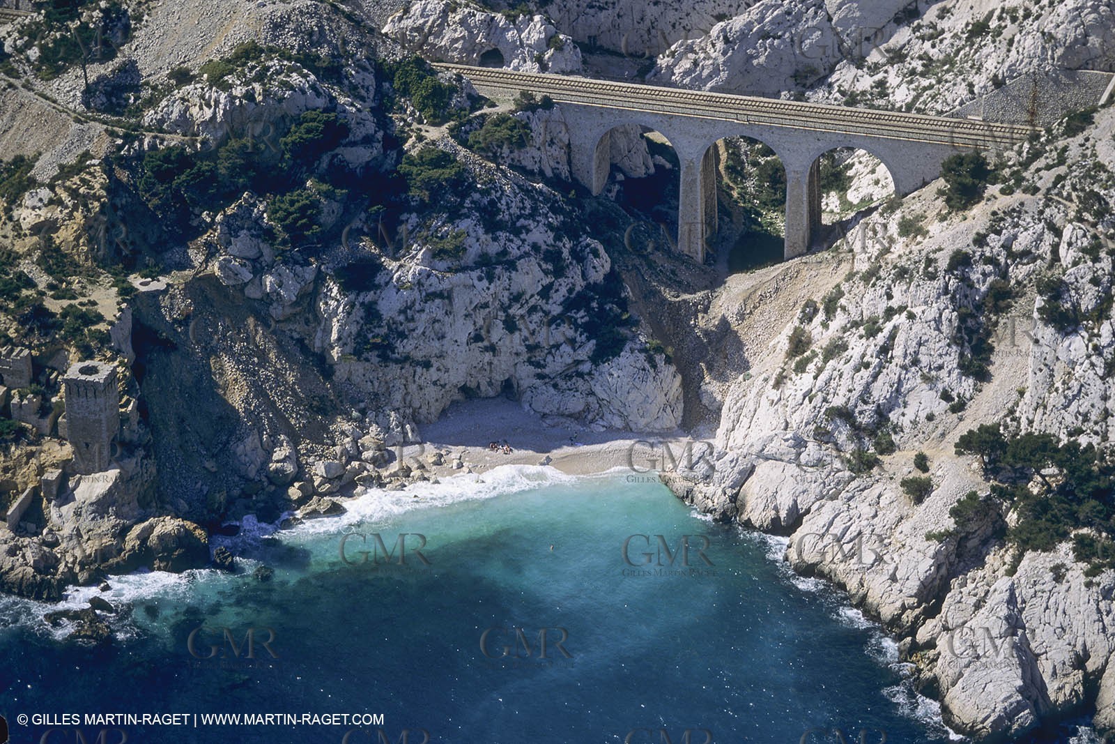 France, Provence, Côte Bleue, Calanque de L'Everine