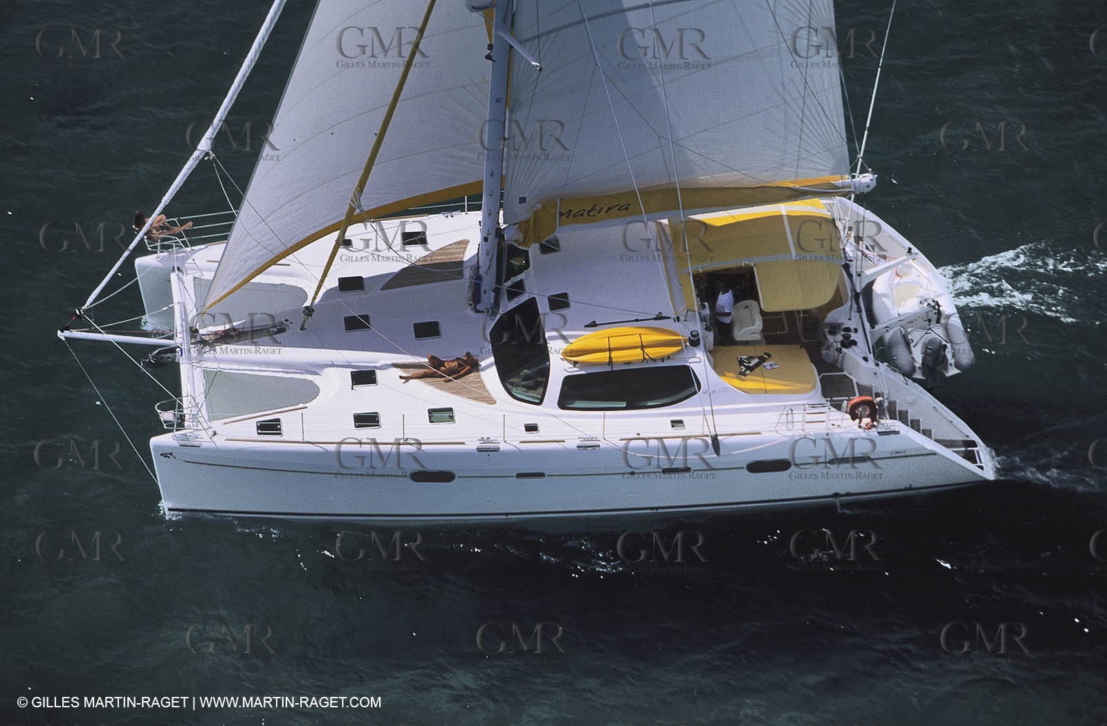 Cruising multihull sailing