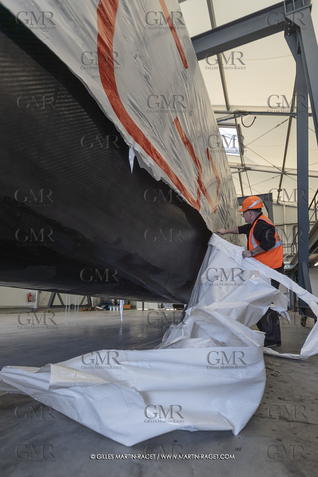 15 02 2022, La Grande Motte (FRA), Gunboat 80  1 hulls delivery