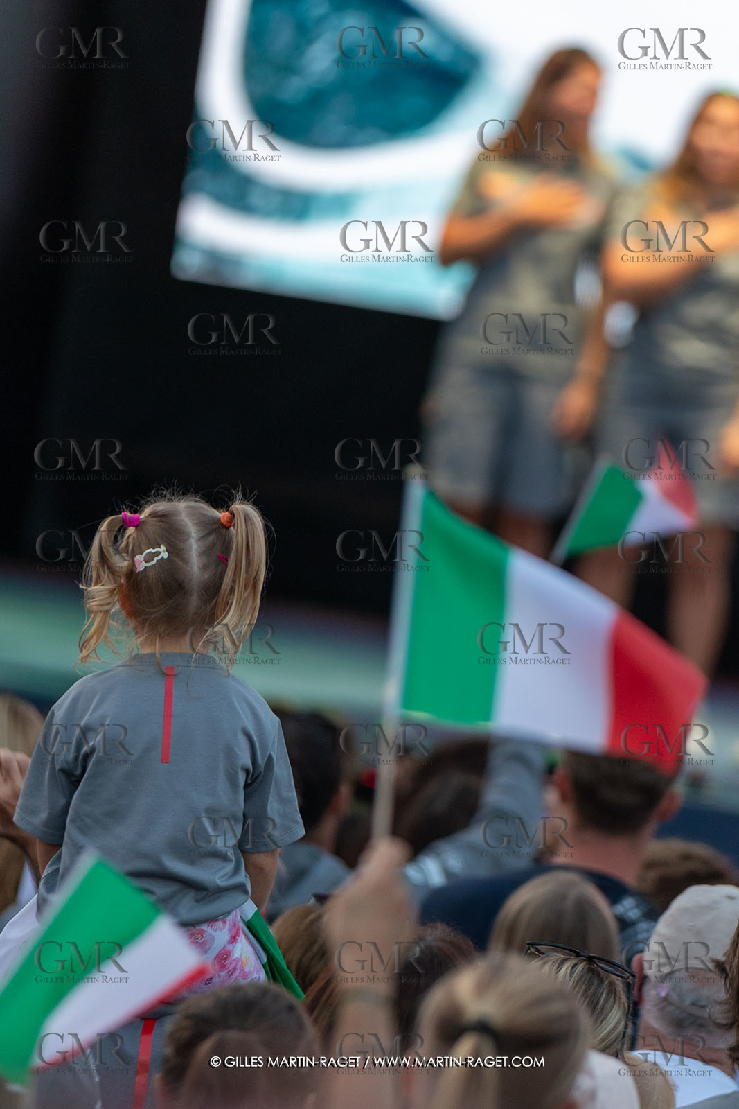 13 10 2024, Barcelona (ESP), Louis Vuitton 37th America's Cup, Final Match, Race Day 2, Puig Women America's Cup Prizegving