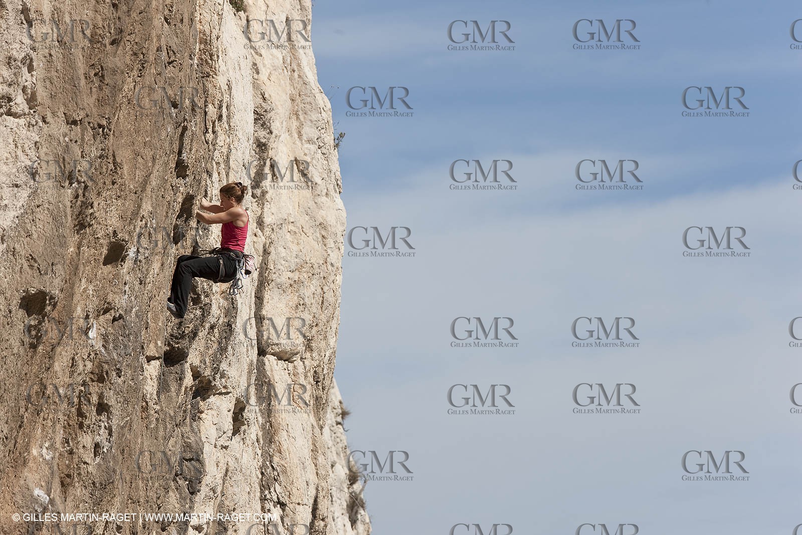 26 03 2009 - Marseille (FRA, 13) - Les Calanques - Sugiton - Les toits cliff