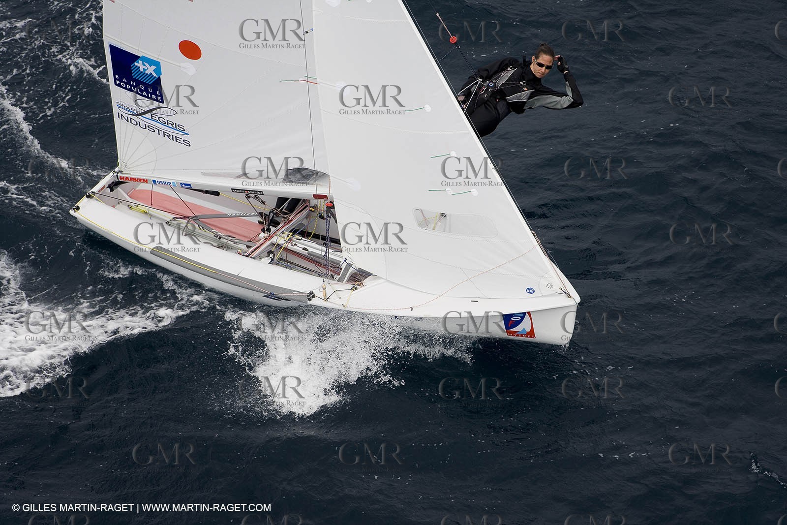 26 04 2007 - 2007 Semaine Olympique Française - Hyères (South of France) - Day 5 - Team France - 470 Femme - Petitjean-Douroux