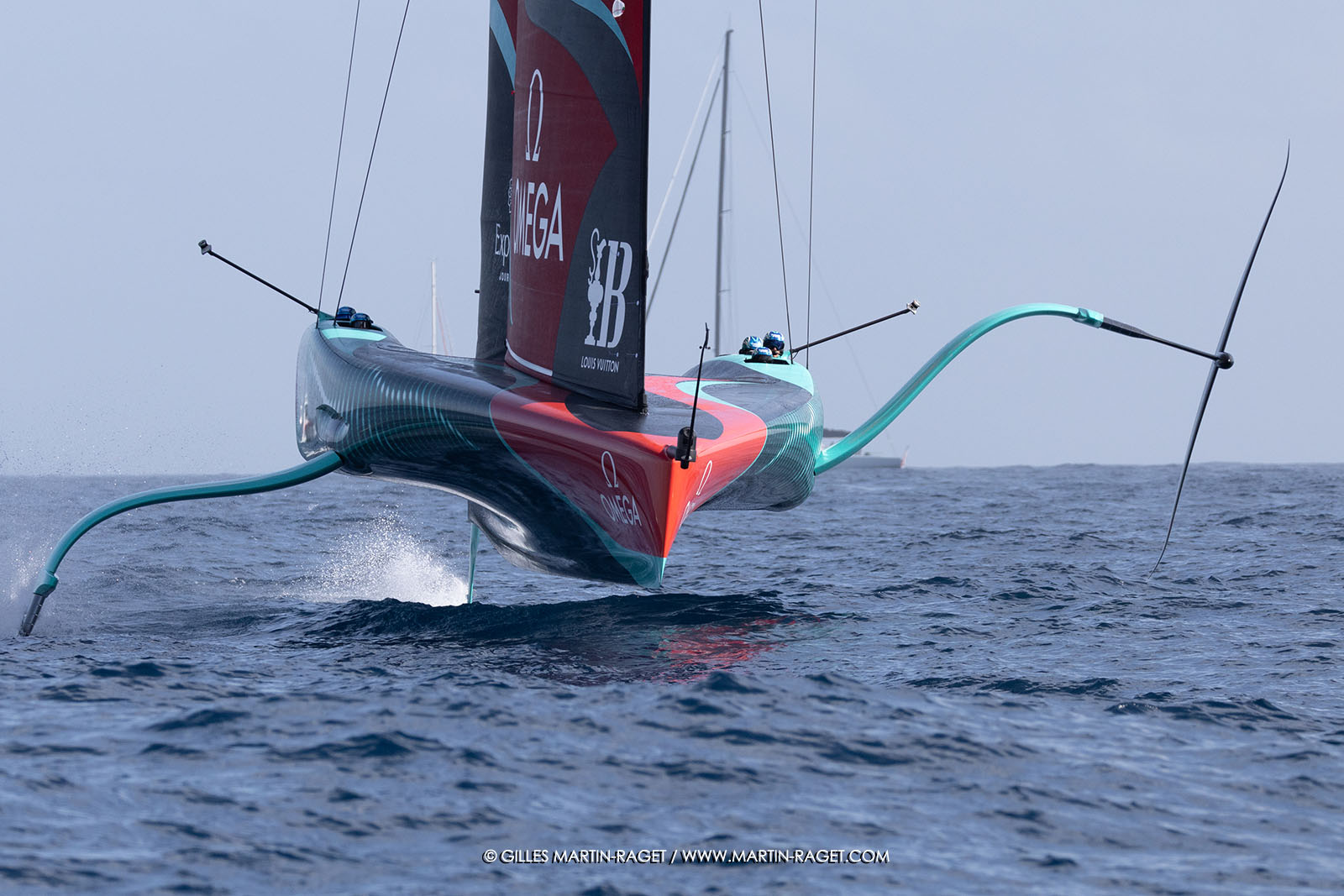 16 10 2024, Barcelona (ESP), Louis Vuitton 37th America's Cup, Final Match, Race Day 4, Warm up Race 5