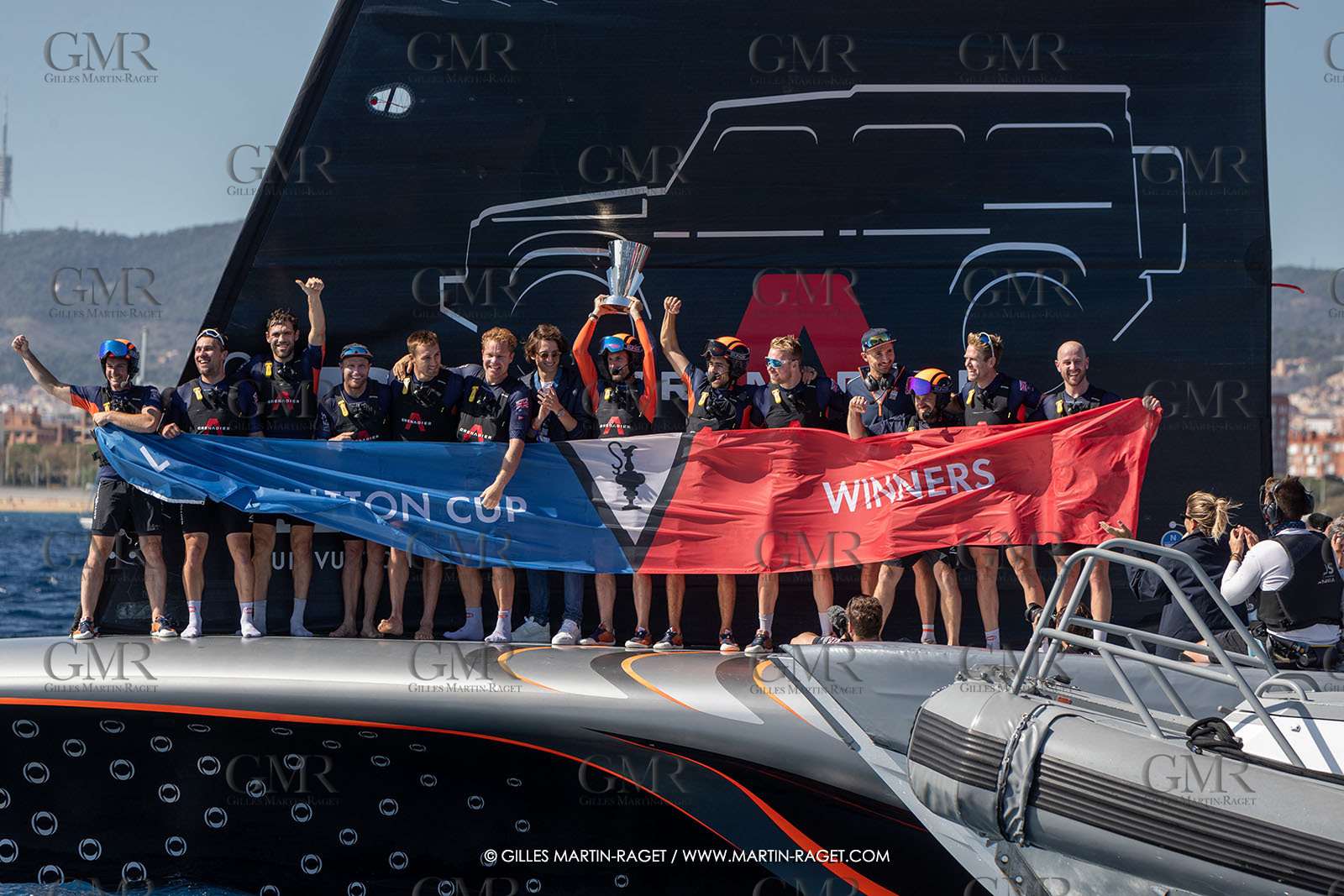 04 10 2024, Barcelona (ESP), 37th America's Cup, Louis Vuitton Cup Final, Race Day 7