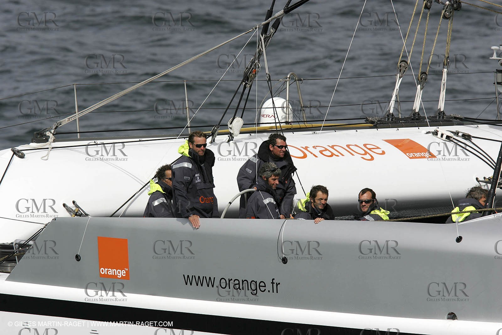 2004 Atlantic record attempt - Orange II at Land's End