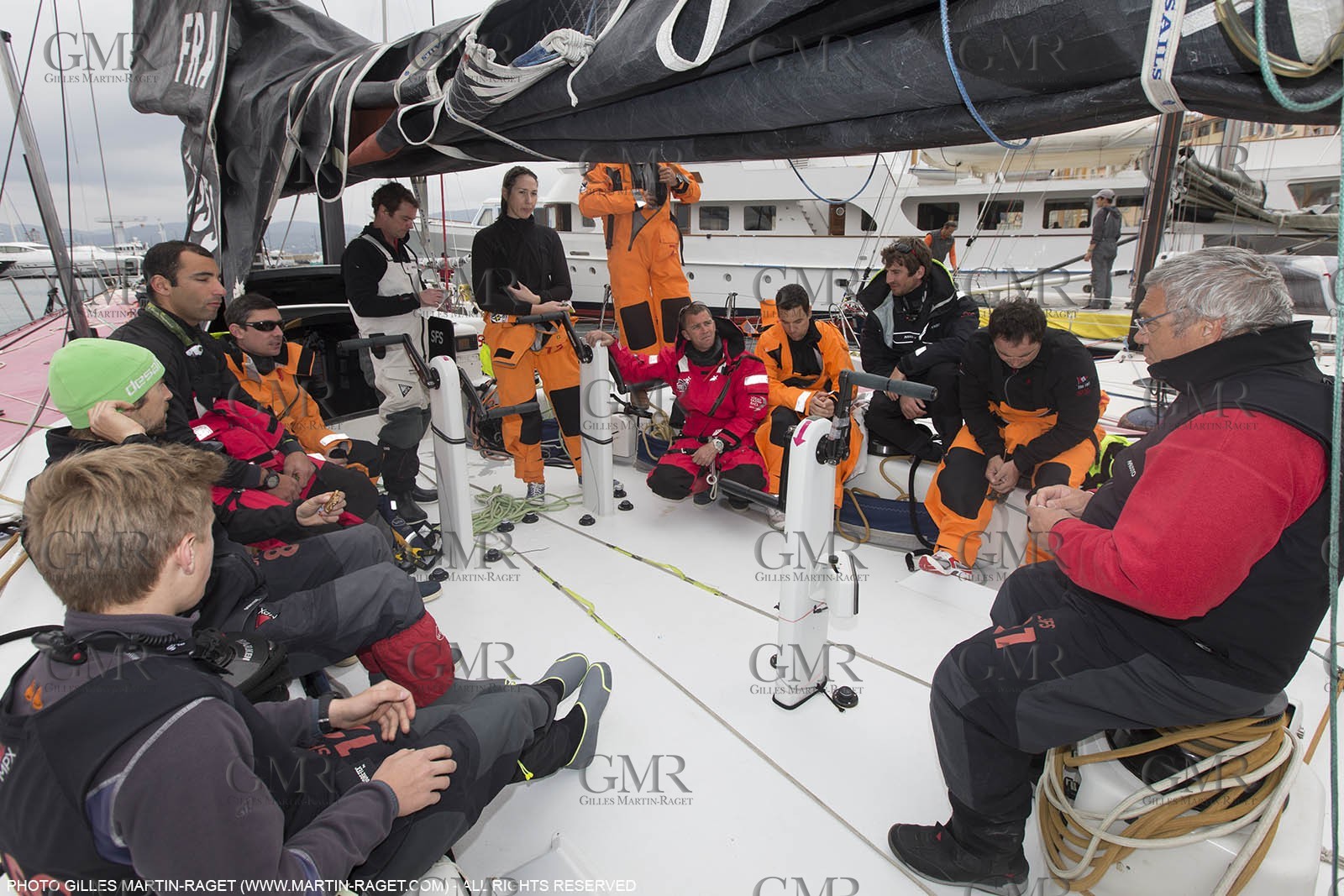 21 03 2015, Saint Tropez (FRA,83), 900 Nautiques de Saint Tropez by SFS, Start, SFS II, briefing