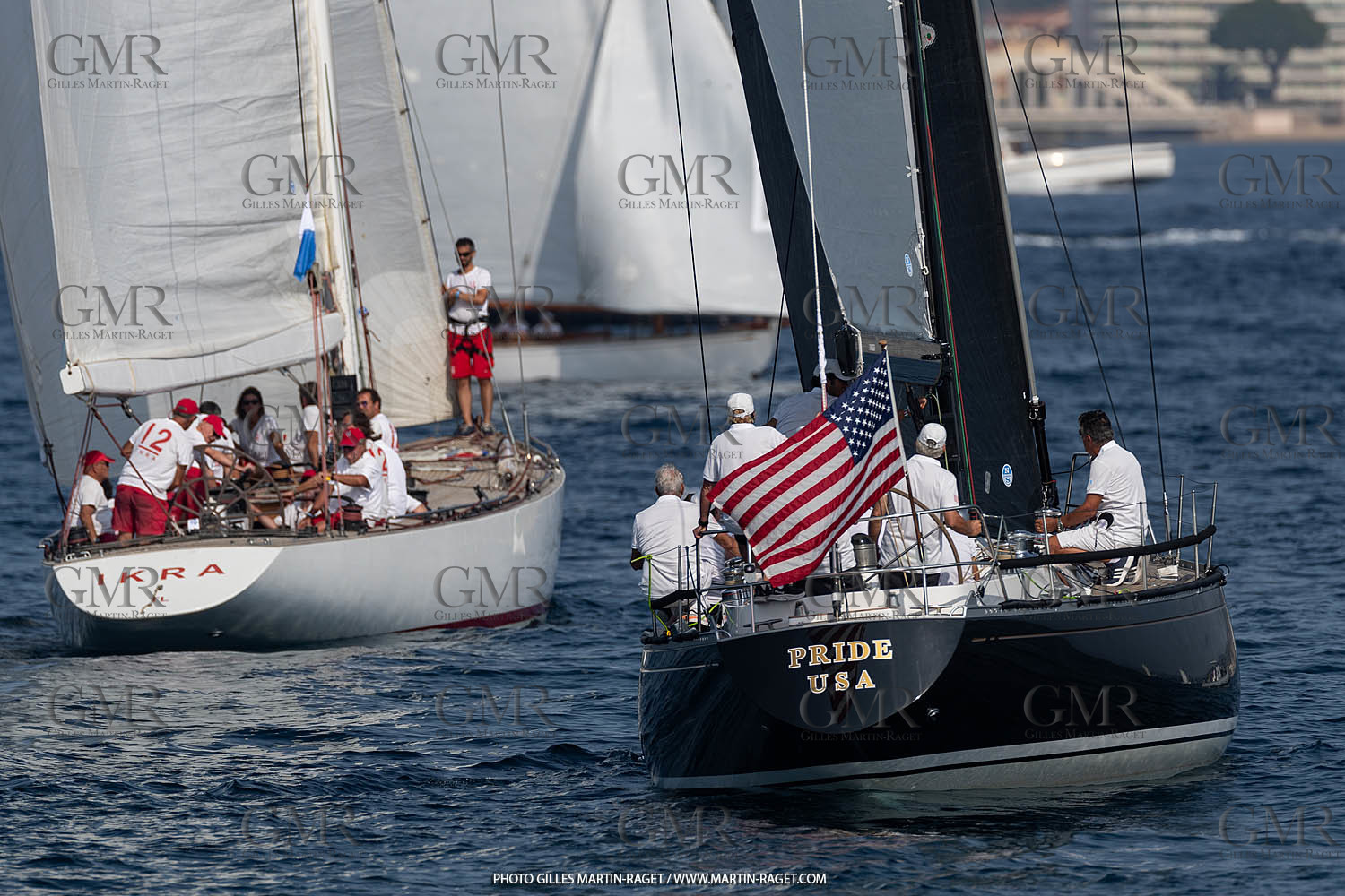 05 10 2023, Saint-Tropez (FRA,83), Les Voiles de Saint-Tropez 2023, Race Day 5, Défi Pride Vs Ikra