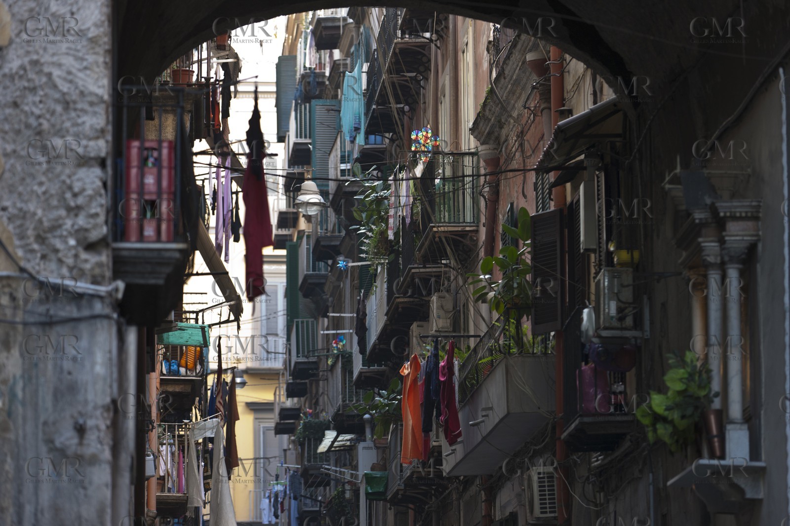 24 02 2012 - Naples (ITA) - 34th America's Cup - America's Cup World Series Naples 2012 - Naples Preview - Naples hisrtoric center streets