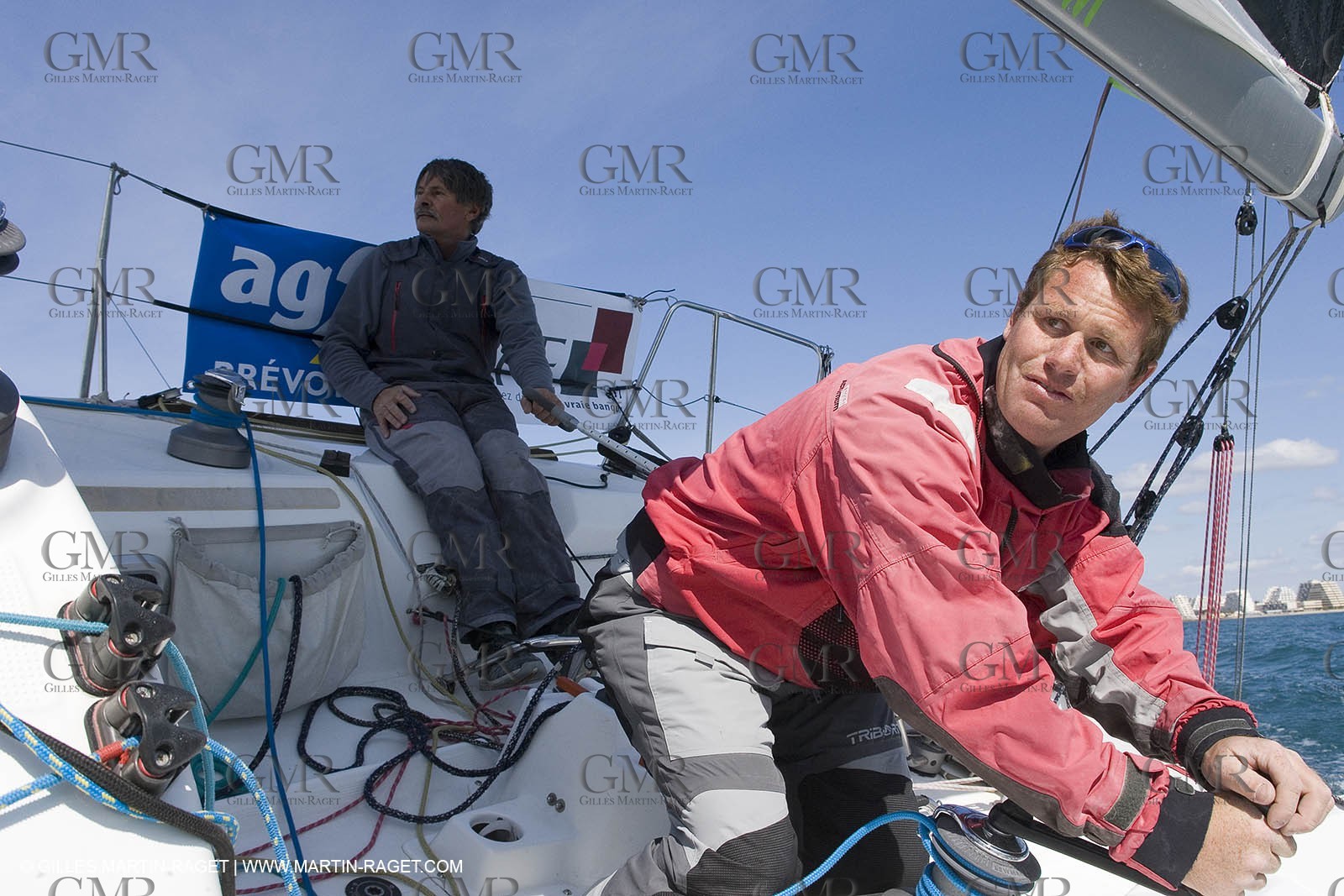 27 03 08- La Grande Motte- (FRA,34) Transat AG2R 2008- Jean-Paul Mouren- Laurent Pellecuer