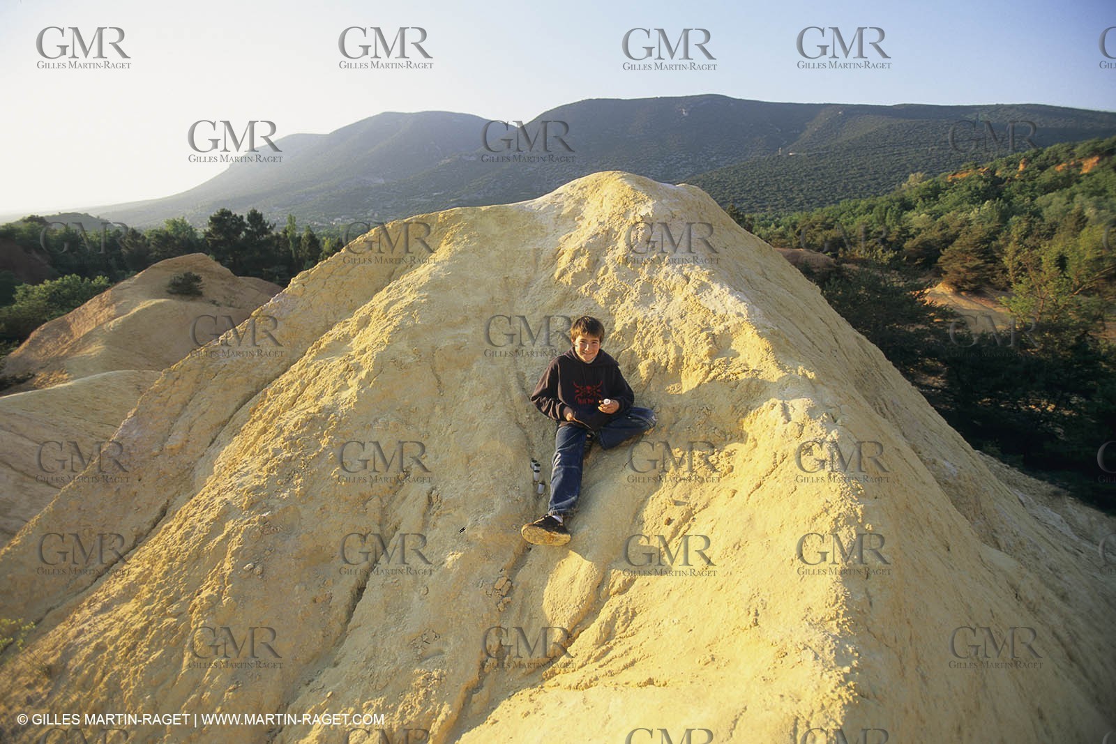 France, Provence, Lubéron, Carrières d'ocre, Colorado Provençal, Rustrel (FRA,84)