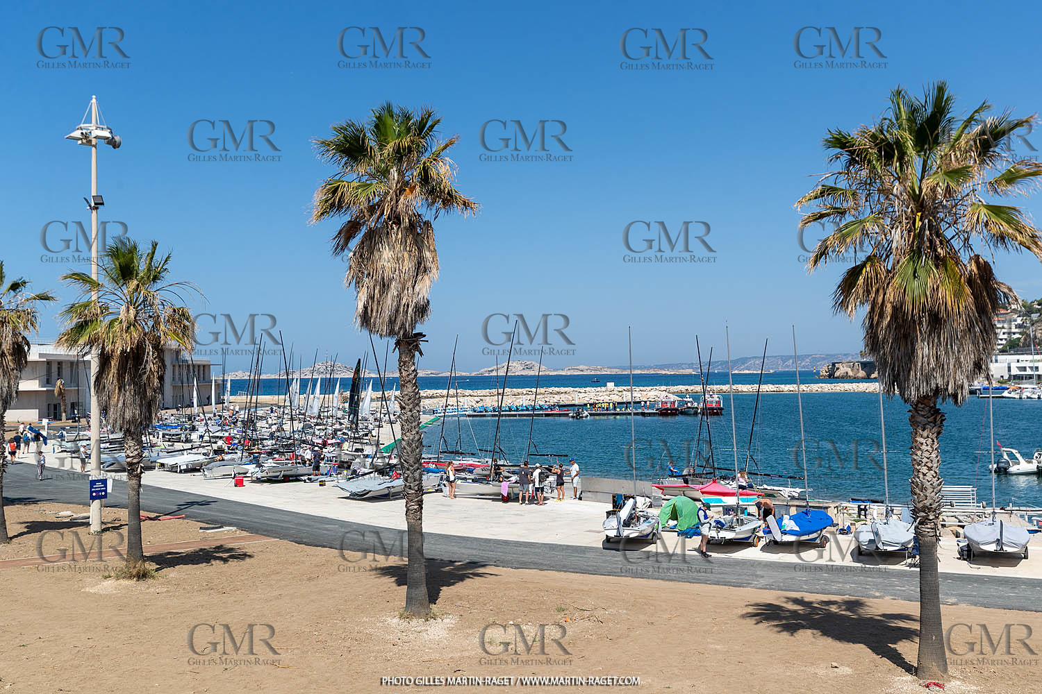 09 07 2023, Marseille (FRA), Paris 2024 Sailing Test Event, Race Day 1,