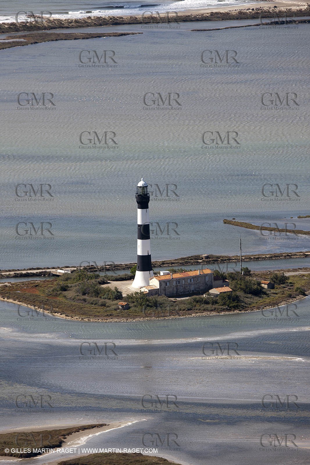 25 09 2010 - Aerial Camargphotos of the coastline from Marseille to La Grande Motte via the Camargue - Phare de Faraman