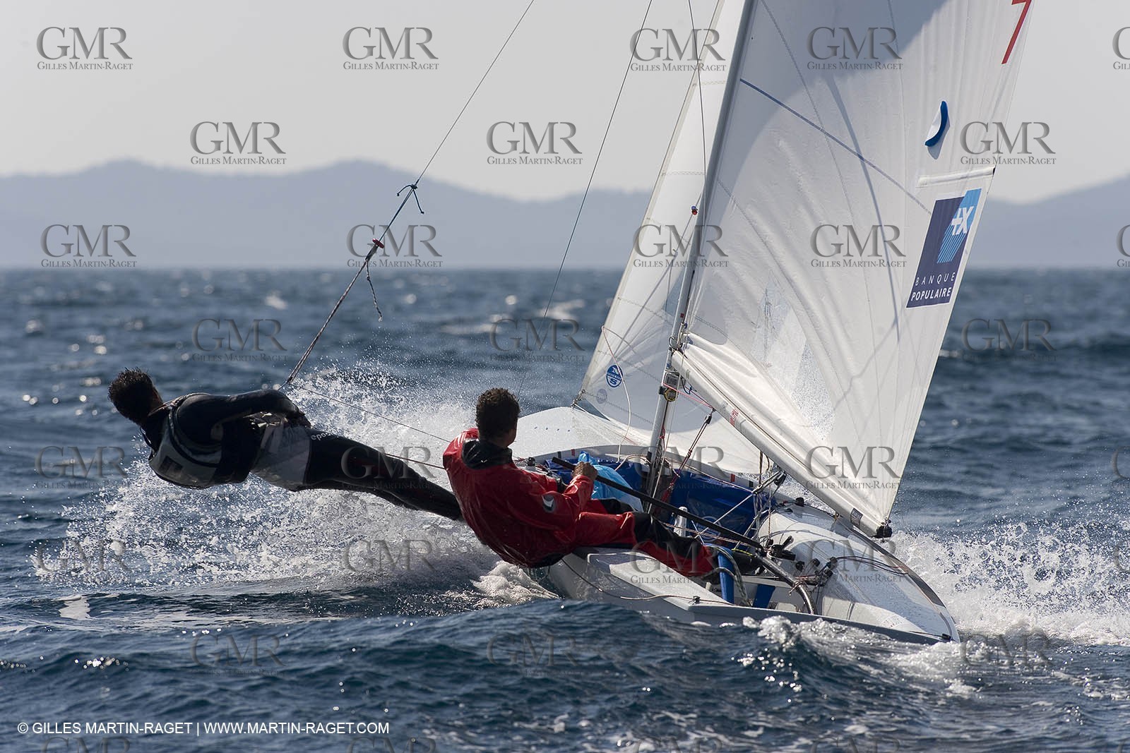 27 04 2007 - 2007 Semaine Olympique Française - Hyères (South of France) - Day 6 - Medal Race - Team France - 470 Homme -