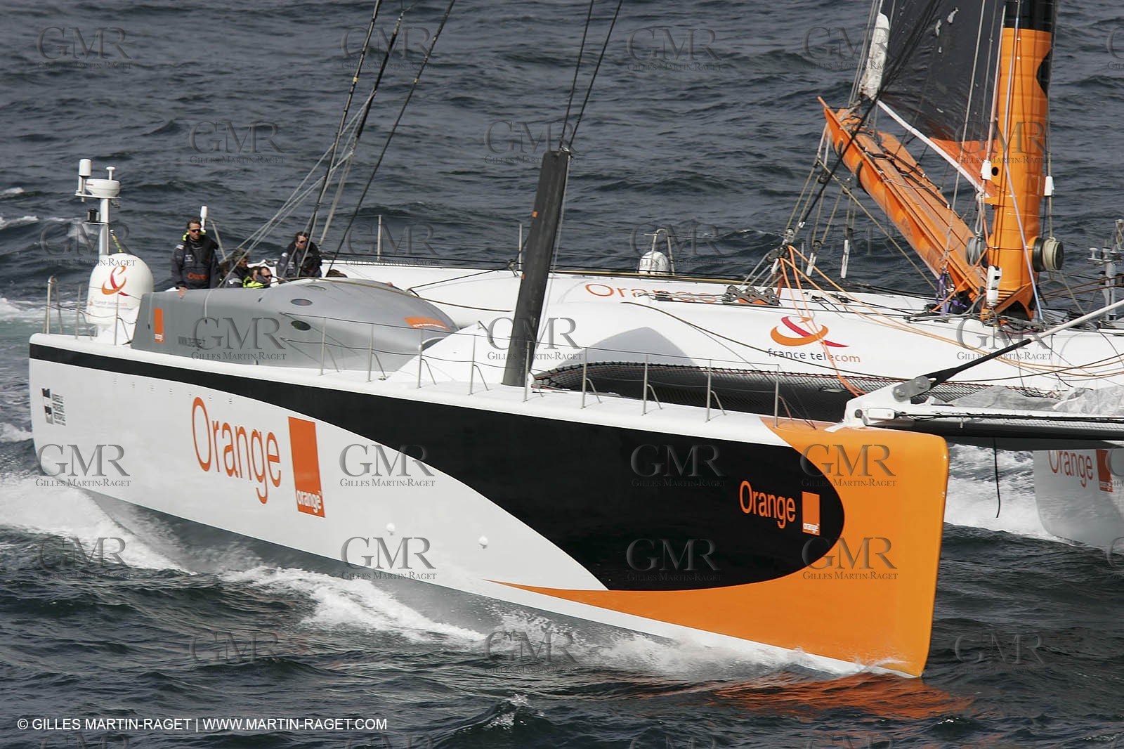 2004 Atlantic record attempt - Orange II at Land's End