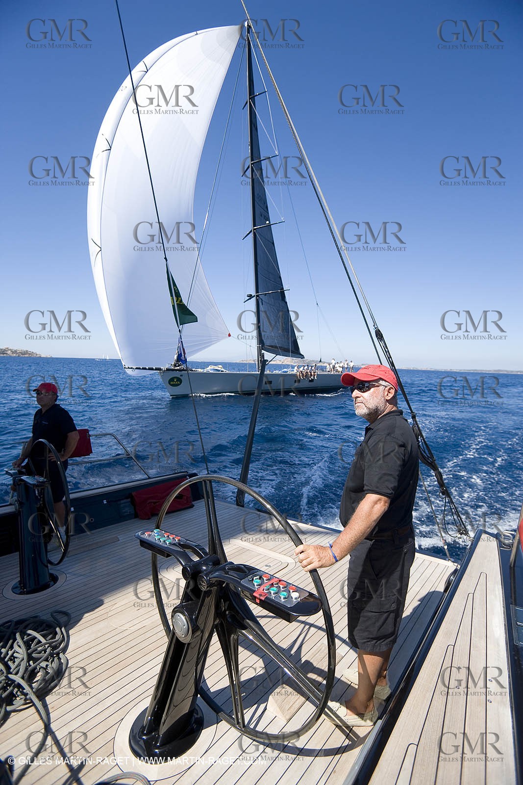 03 09 06 - Porto Cervo (Sardinia) - Maxi World Cup 2006 - Onboard Wally 90 Tango