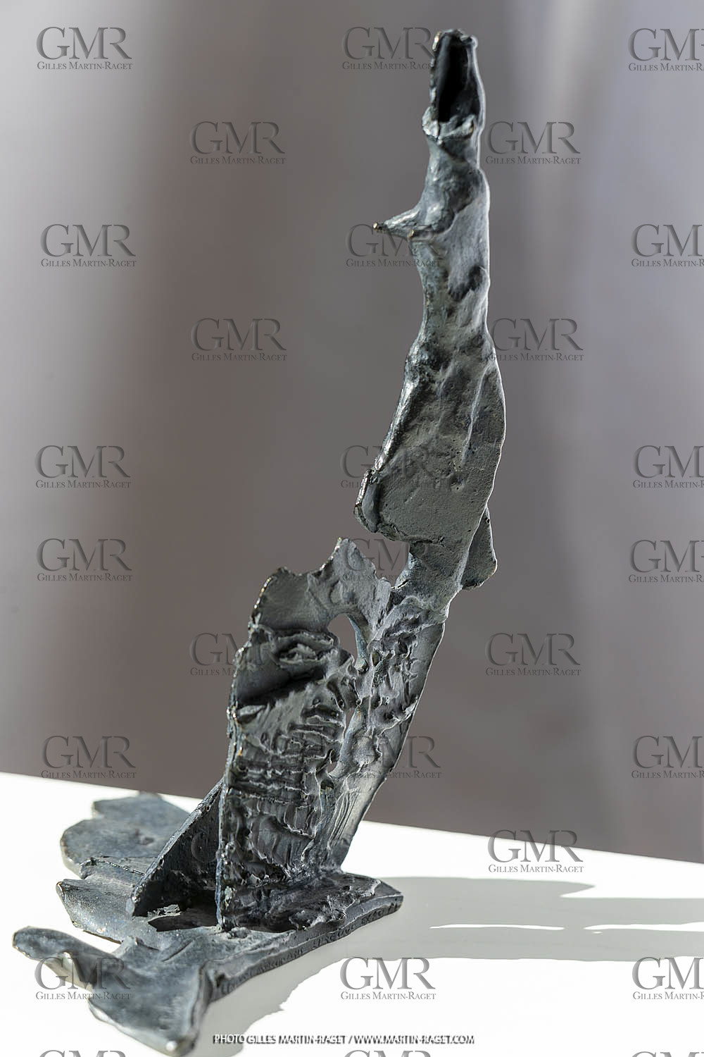19 02 2020, Marseille (FRA,13), Oeuvre de Germaine Richier, Petit bronze n° 2, 1956, bronze patiné foncé, épreuve exposition, Fondeur : LThinot, Paris, 25 X 14,5 X 14 cm, collection particulière