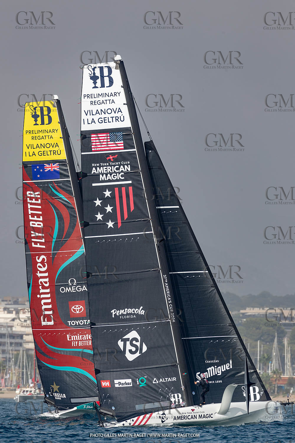 15 09 2023, Vilanova i La Geltru (ESP), 37th America's Cup, Preliminary Regatta N° 1, Race Day 3