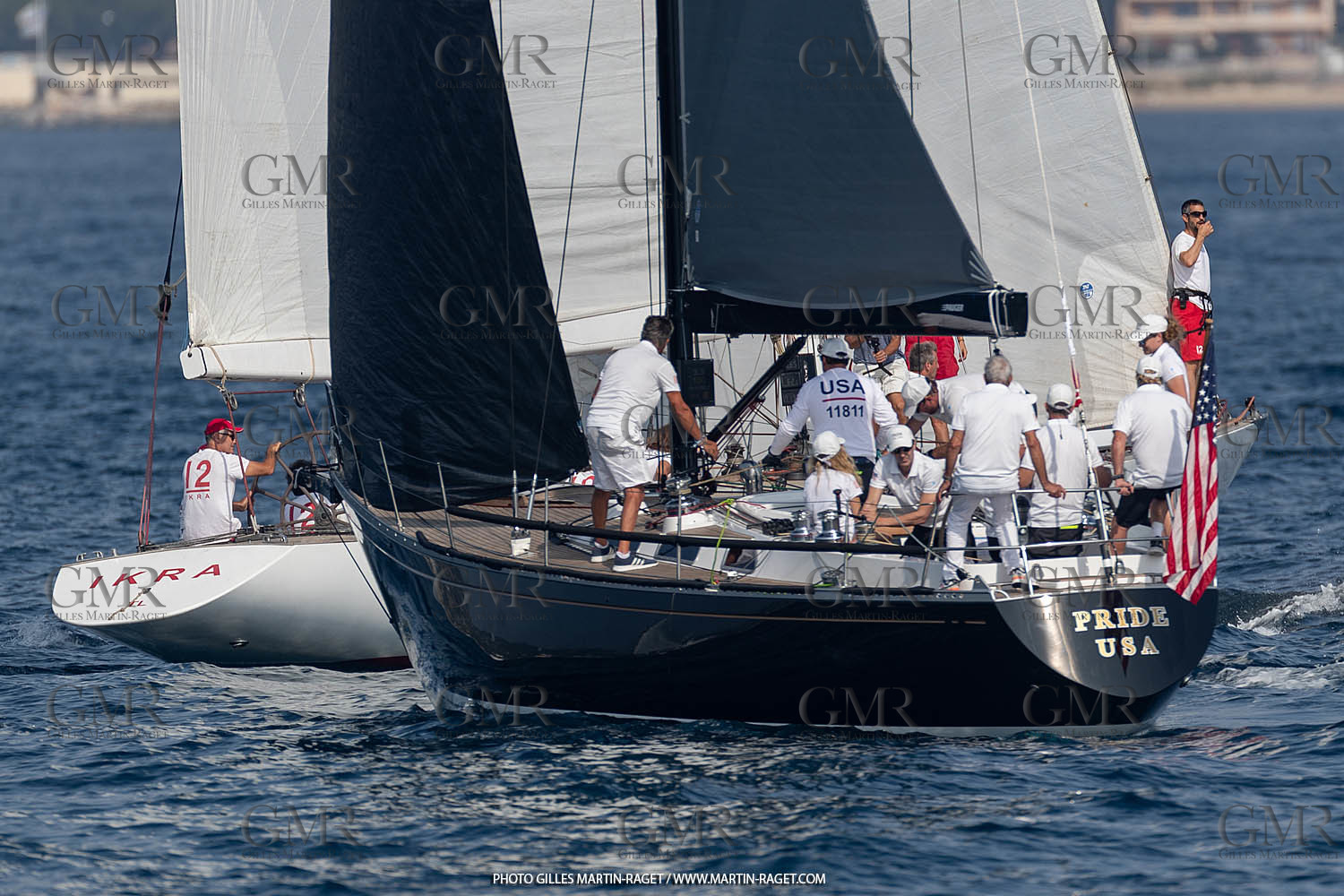 05 10 2023, Saint-Tropez (FRA,83), Les Voiles de Saint-Tropez 2023, Race Day 5, Défi Pride Vs Ikra