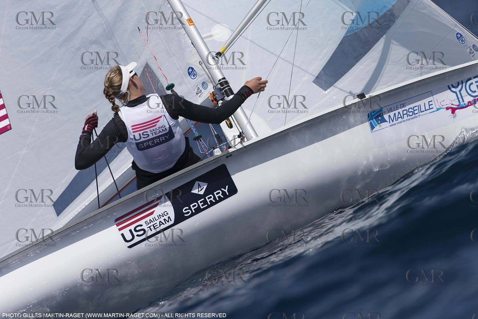 10 04 2015, Marseille (FRA), Yachting Club de la Pointe Rouge - Coupe Internationale de Printemps des 470, Day 3