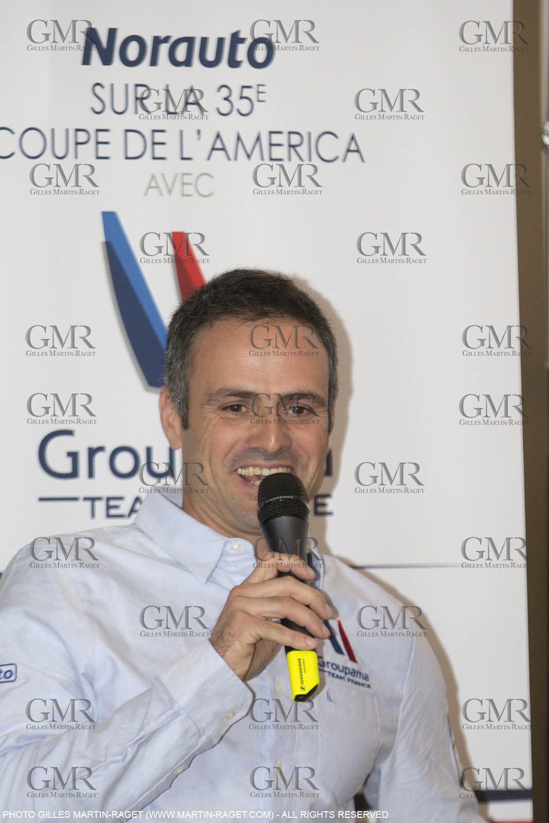 22 02 2016, Paris (FRA), 35th America's Cup, Groupama Team France announces Norauto as official partner at Yacht Club de France