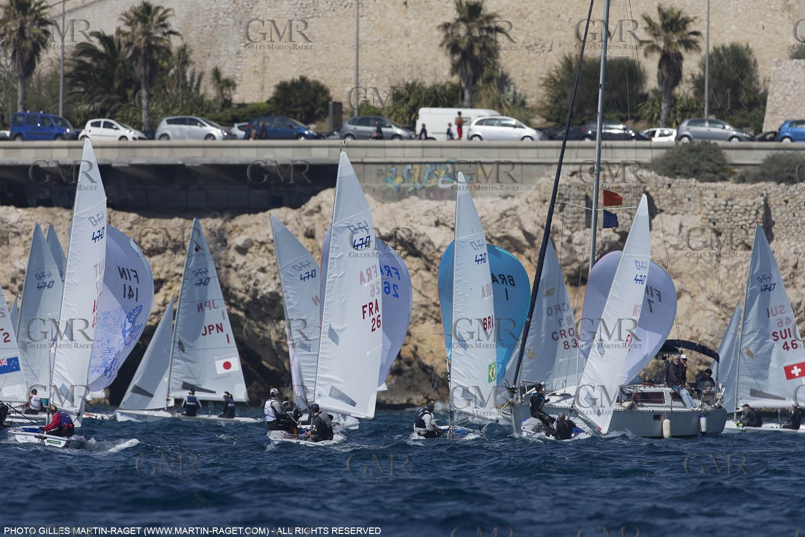 12 04 2015, Marseille (FRA), Yachting Club de la Pointe Rouge - Coupe Internationale de Printemps des 470, Final Day