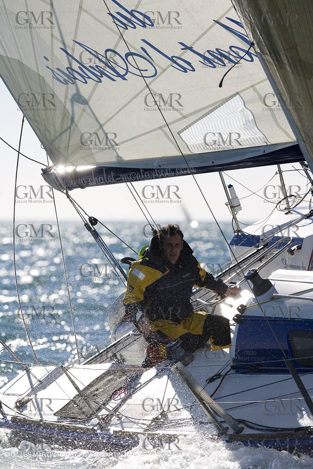 15 02 2007 - La Grande Motte (FRA) - Monotype Figaro II - Thierry Duprey du Vorsent (Domaine de Monts d'Arbois)