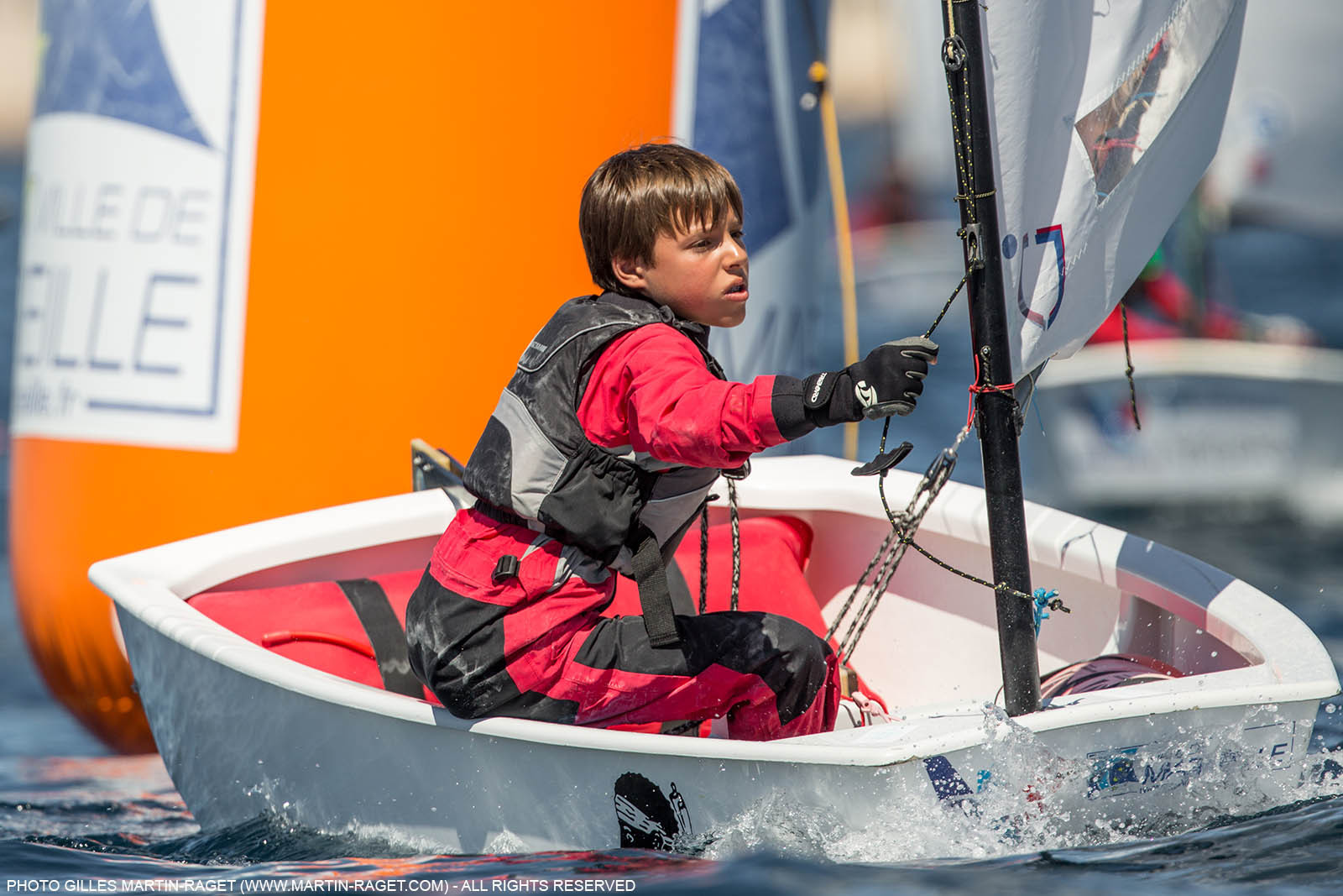 14 04 2016, Marseille (FRA,13), SNIM Dériveurs, Coupe Internationale de Printemps Optimist, Day 4