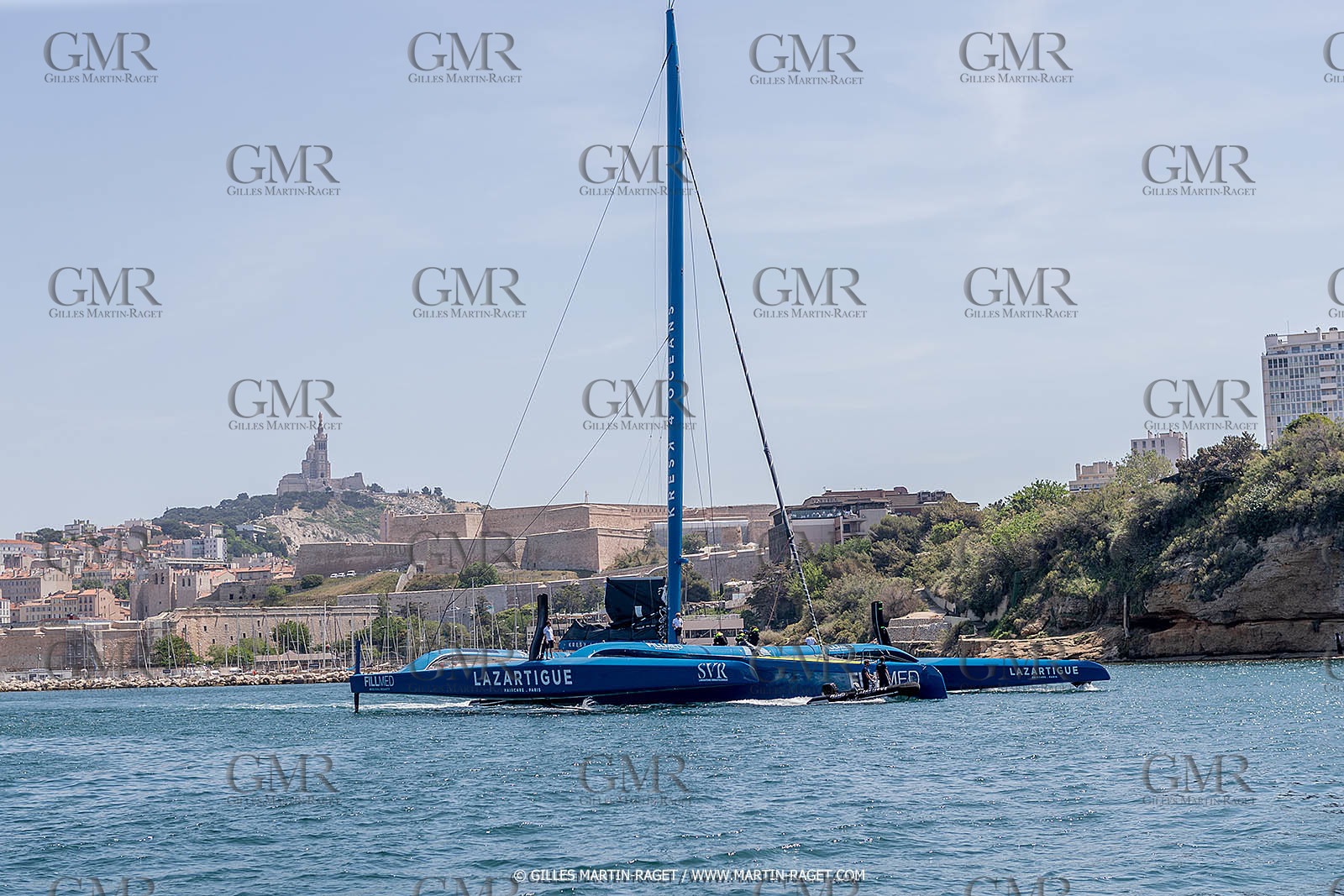 18 05 2022, Marseille (FRA), APremière navigation du trimaran Ultim SVR LAZARTIGUE à Marseille