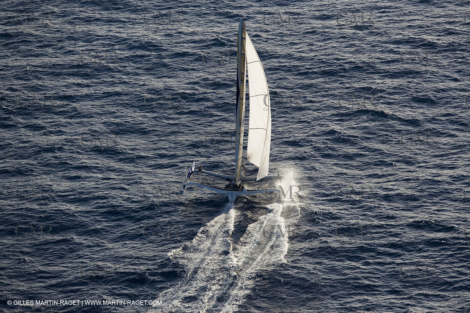 05 11 2006 - Pointe à Pitre Guadelupe (FRA) - Route du Rhum 2006 arrival - overall winner Lionel Lemonchois (Gitana 11)