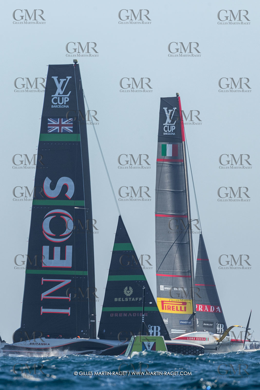 26 09 2024, Barcelona (ESP), 37th America's Cup, Louis Vuitton Cup Final, Race Day 1