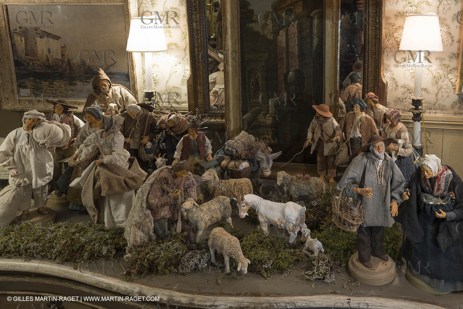 27 01 2018; L'isle sur Sorgue (FRA; 84); Les antiquaires; Crèche et santons de Jean-Jacques Bourgeois