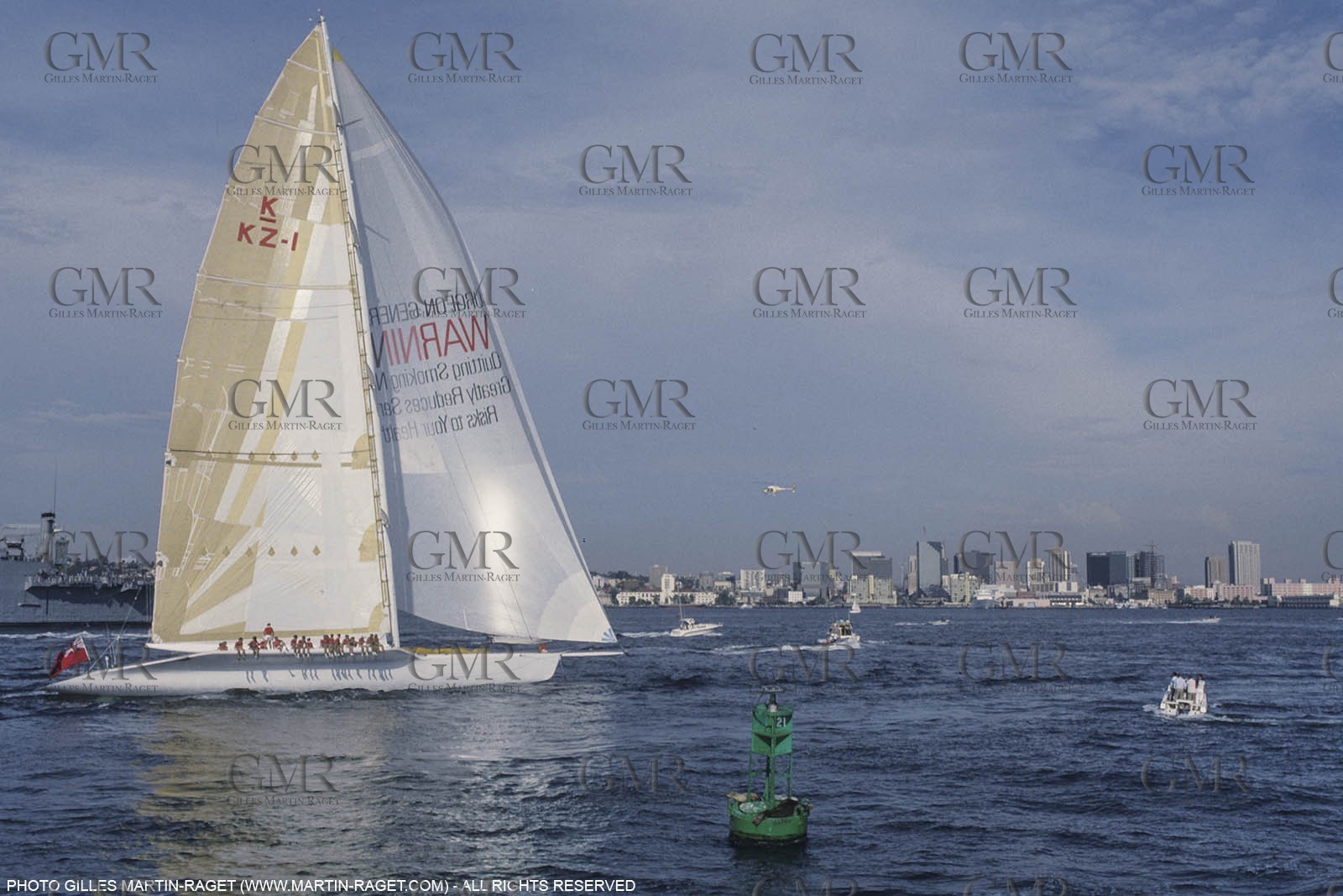 Sailing, Yacht Racing, America's Cup XXVII, San Diego (USA,CA) 1988, Stars & Stripes Vs New Zealand