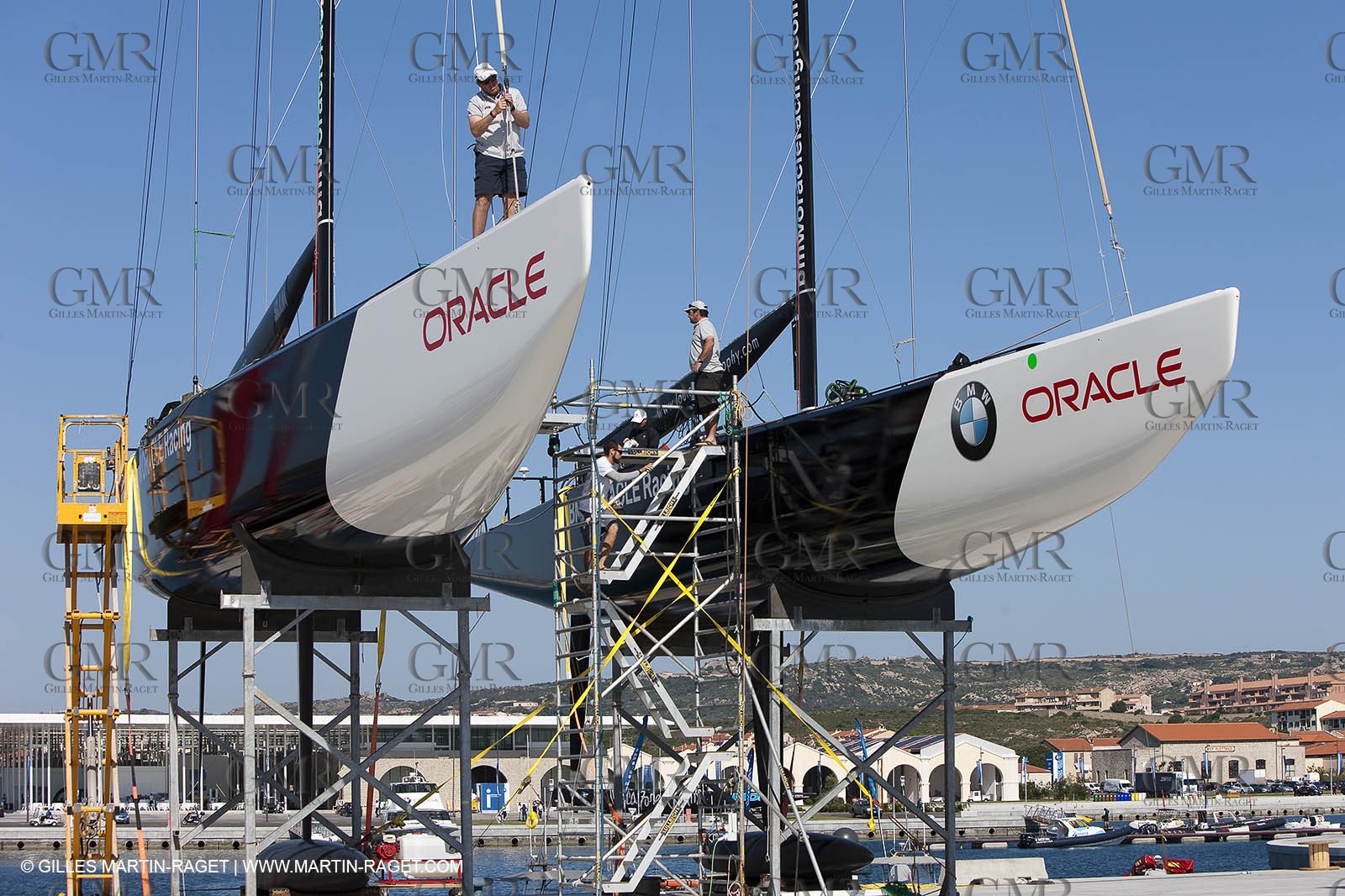 19 05 2010 - La Maddalena (ITA, Sardinia) Louis Vuitton Trophy - BMW ORACLE Racing - Maintenance Day