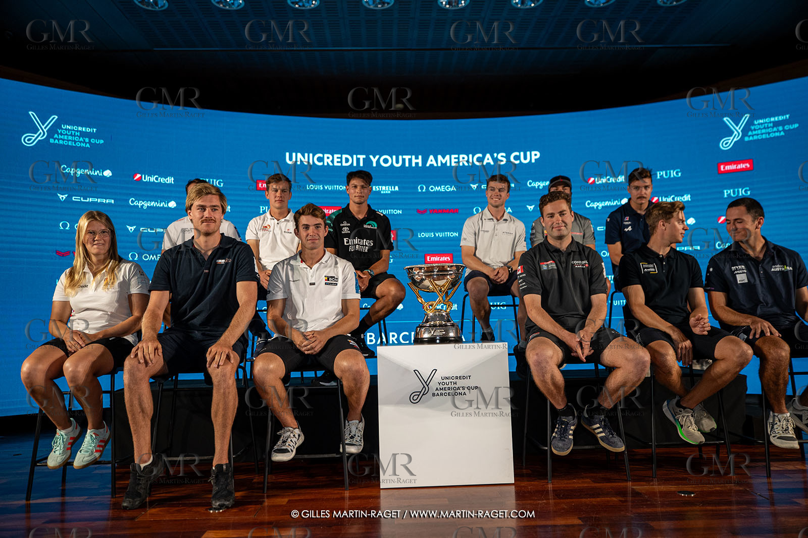 16 09 2024, Barcelona (ESP), 37th America's Cup, Unicedit Youth AMerica's Cup, press conference