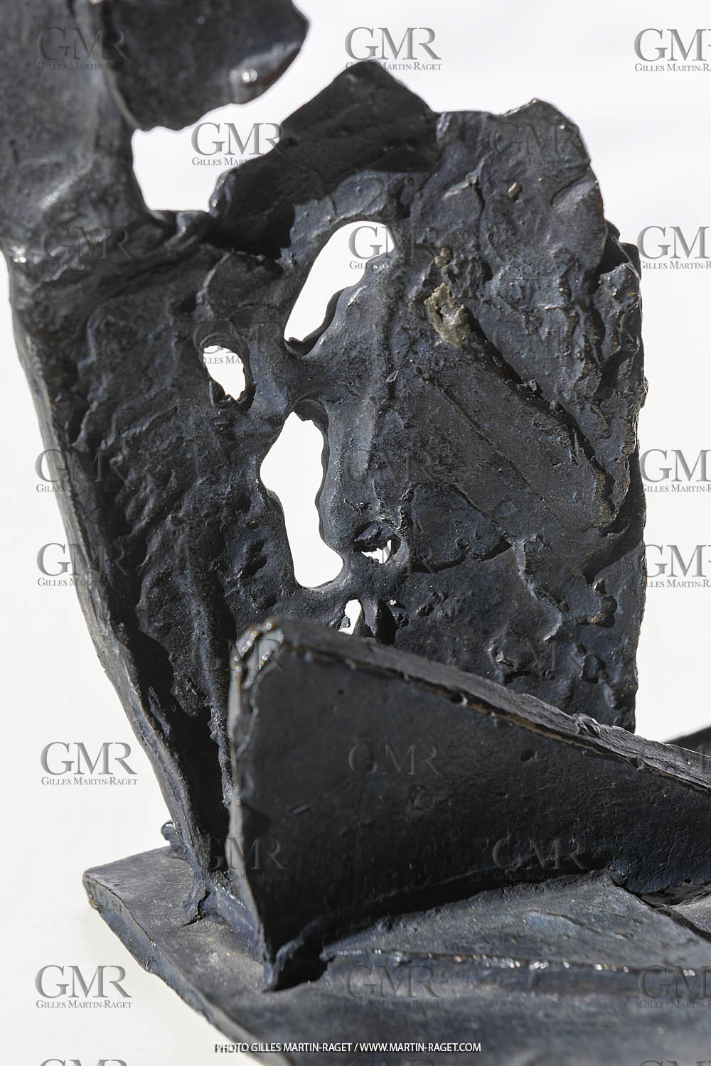 19 02 2020, Marseille (FRA,13), Oeuvre de Germaine Richier, Petit bronze n° 2, 1956, bronze patiné foncé, épreuve exposition, Fondeur : LThinot, Paris, 25 X 14,5 X 14 cm, collection particulière