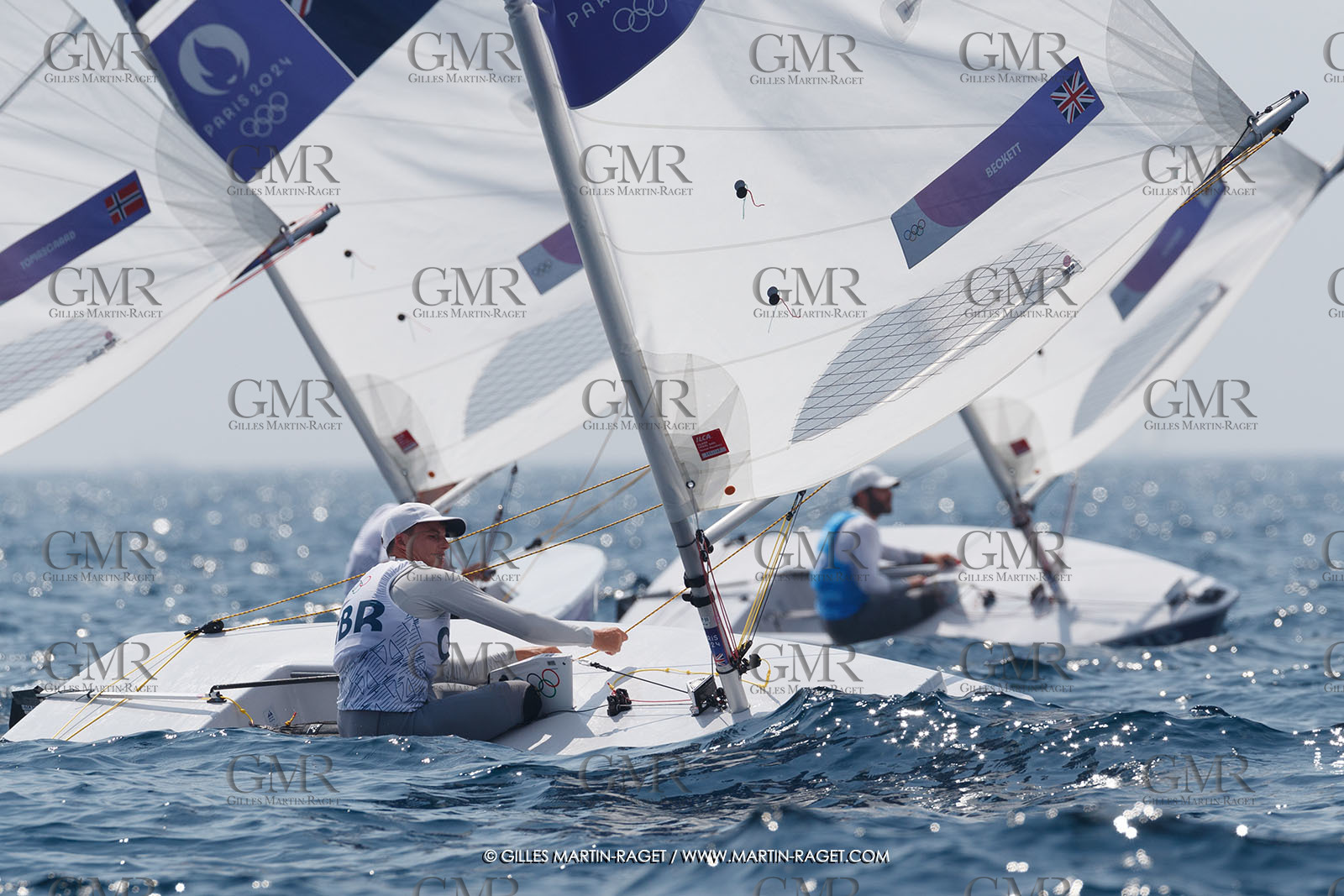 07 08 2024, Marseille (FRA), Paris 2024 Olympic Games, Sailing, Race Day 10, ILCA Medals races