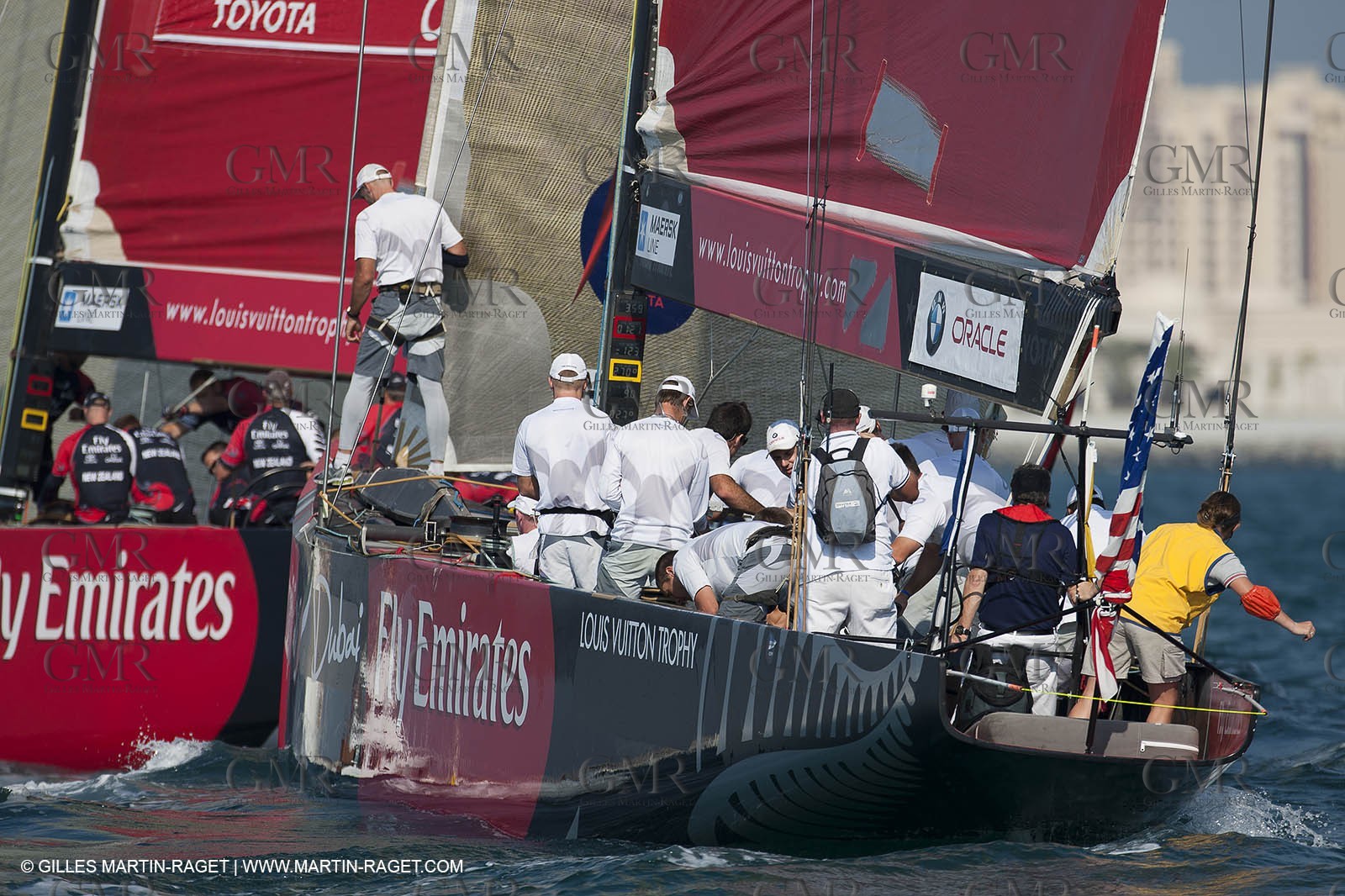 27 11 2010 - Dubai (UAE) - Dubai Louis Vuitton Trophy - Final -  BMW ORACLE Racing Vs Emirates Team New Zealand