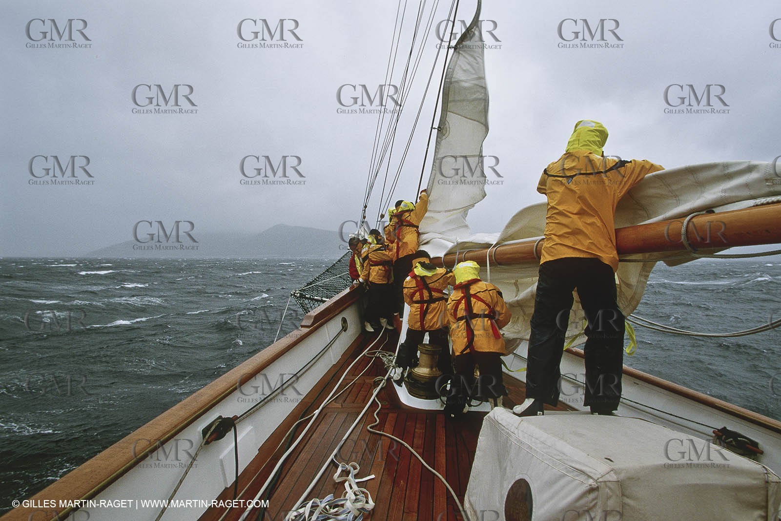 Classic yachts - Shenandoah at Cape Horn