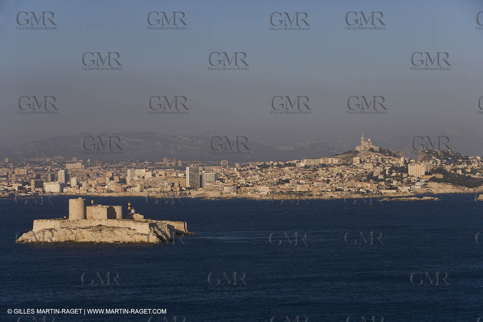 Marseilles seen from the Frioul islands