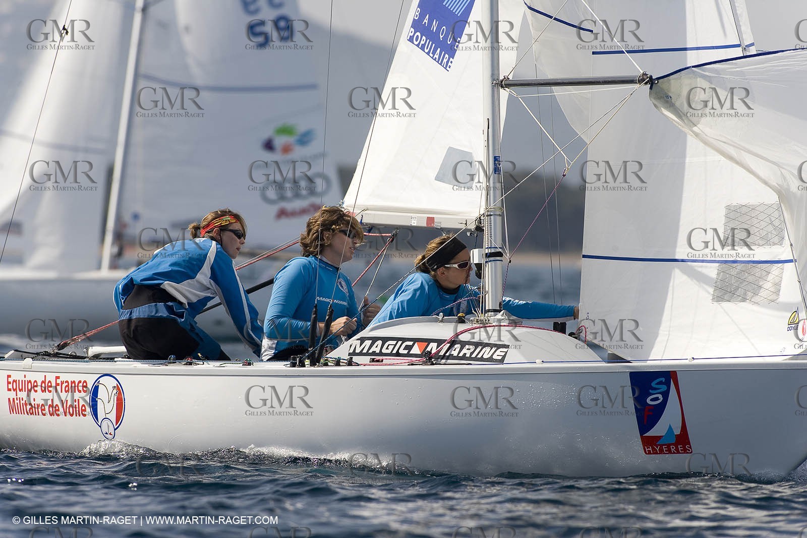 25 04 2007 - Semaine Olympique Française 2007 - Hyères - Jour 4 - Team France - Yingling - Leberre-Gerecht-Ponsar