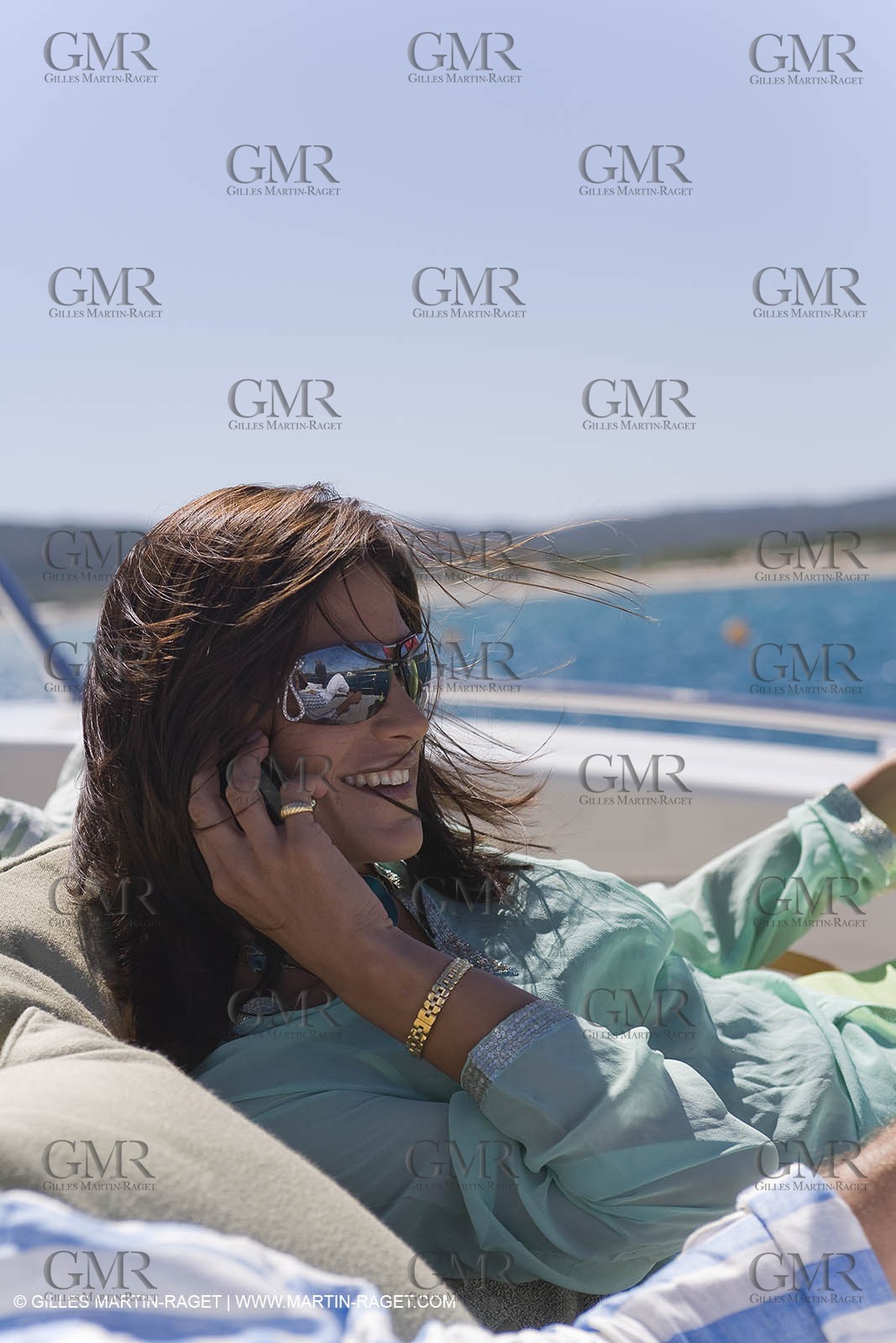 06 09 2007 - Saint Tropez (FRA, 83) - Superyachts - Motoryachts - Mangusta 92 Triple Fun in Saint Tropez - Mooring at Club 55 at Pampelonne Beach