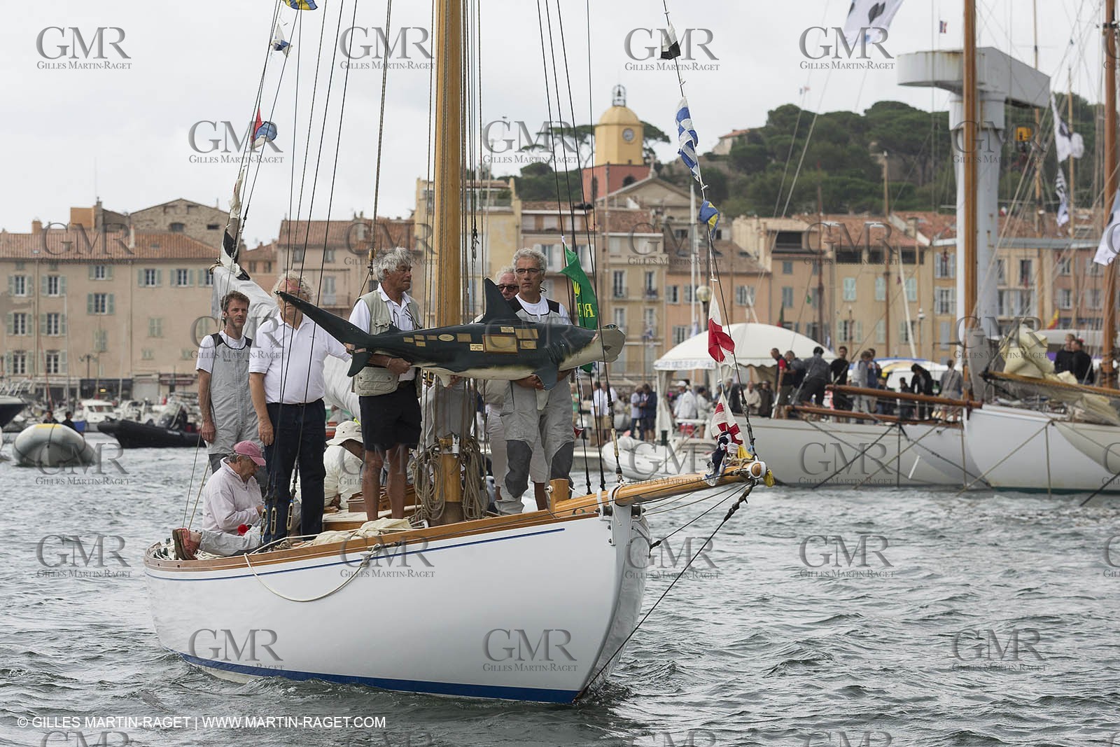 30 09 2014, Saint-Tropez (FRA,83), Voiles de Saint-Tropez 2014, Day 2, hommage à Yves Carcelle, propriétaire de Runa VI