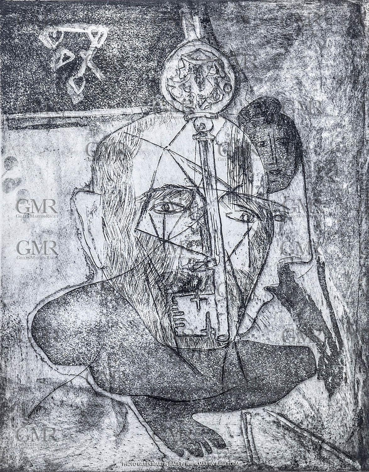 12 07 2020, St Rémy de Provence (FRA, 13) Oeuvre Germaine Richier, gravure