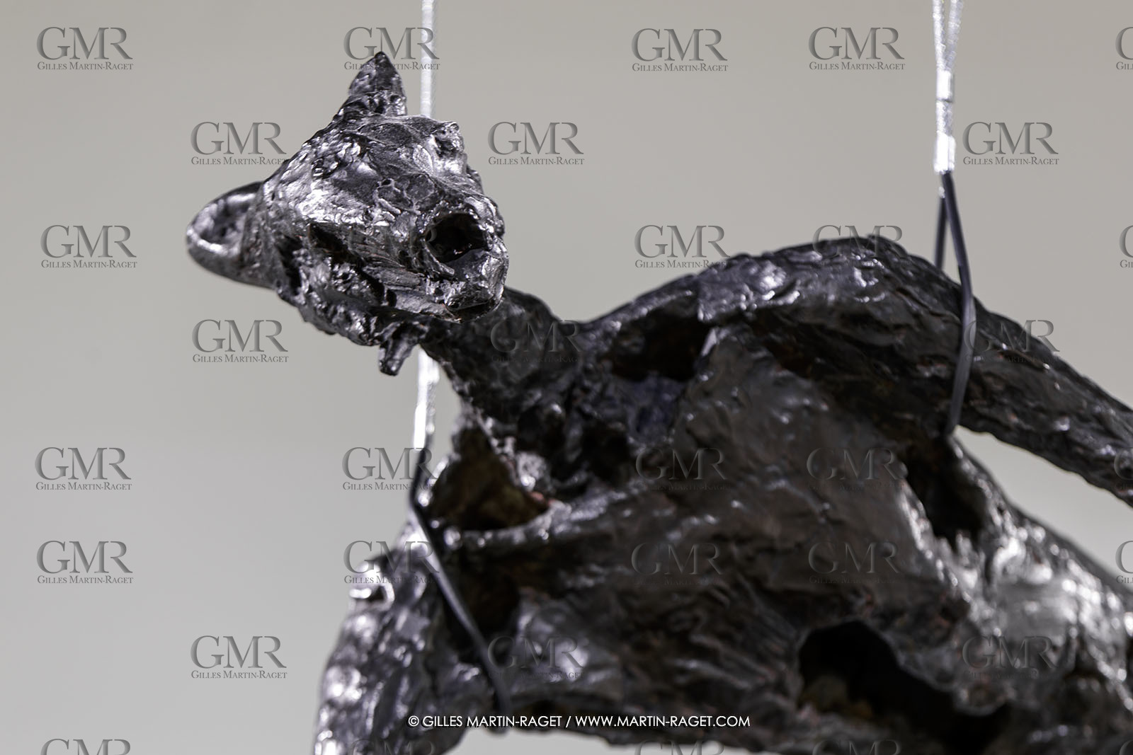 02 05 2023, Paris (FRA), oeuvre de Germaine Richier, Exposition Centre Pompidou 2023, Le Grifu 1952, Bronze patiné foncé, Epreuve d'exposition, Fondeur : Susse, Paris, 89 x 89 x 85 cm, Collection particulière