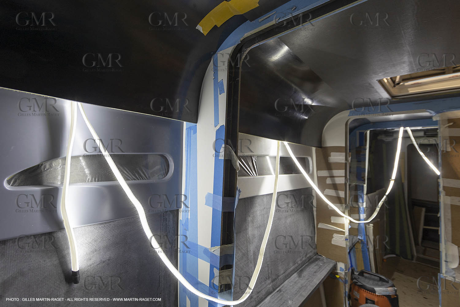 29 10 2018, La Grande Motte (FRA,30), Chantier Gunboat, construction du Gunboat 68