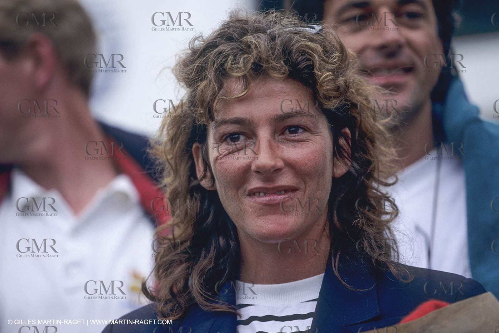 Arrivée Transat AG2R 1996, Florence Arthaud (2ème)