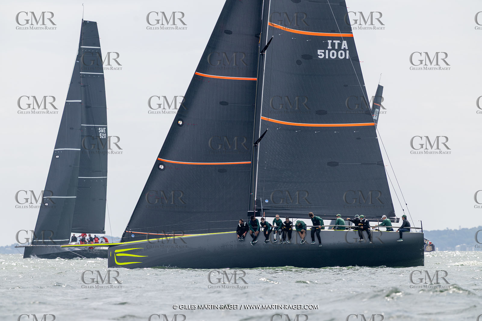 23 07 2025, Cowes (UK, IOW), Admiral's Cup 2025, Inshore racing Day 2, Django Wallyrocket 51, Yacht Club Costa Smeralda (ITA)