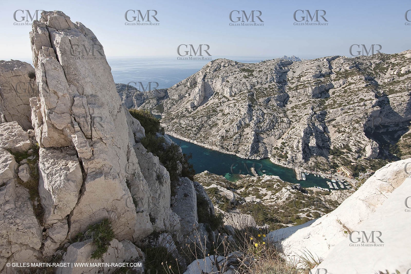 11 03 2009 - Marseille (FRA, 13) - les Calanques - Calanque de Morgiou vue depuis le bélvédère du Crêt St Michel