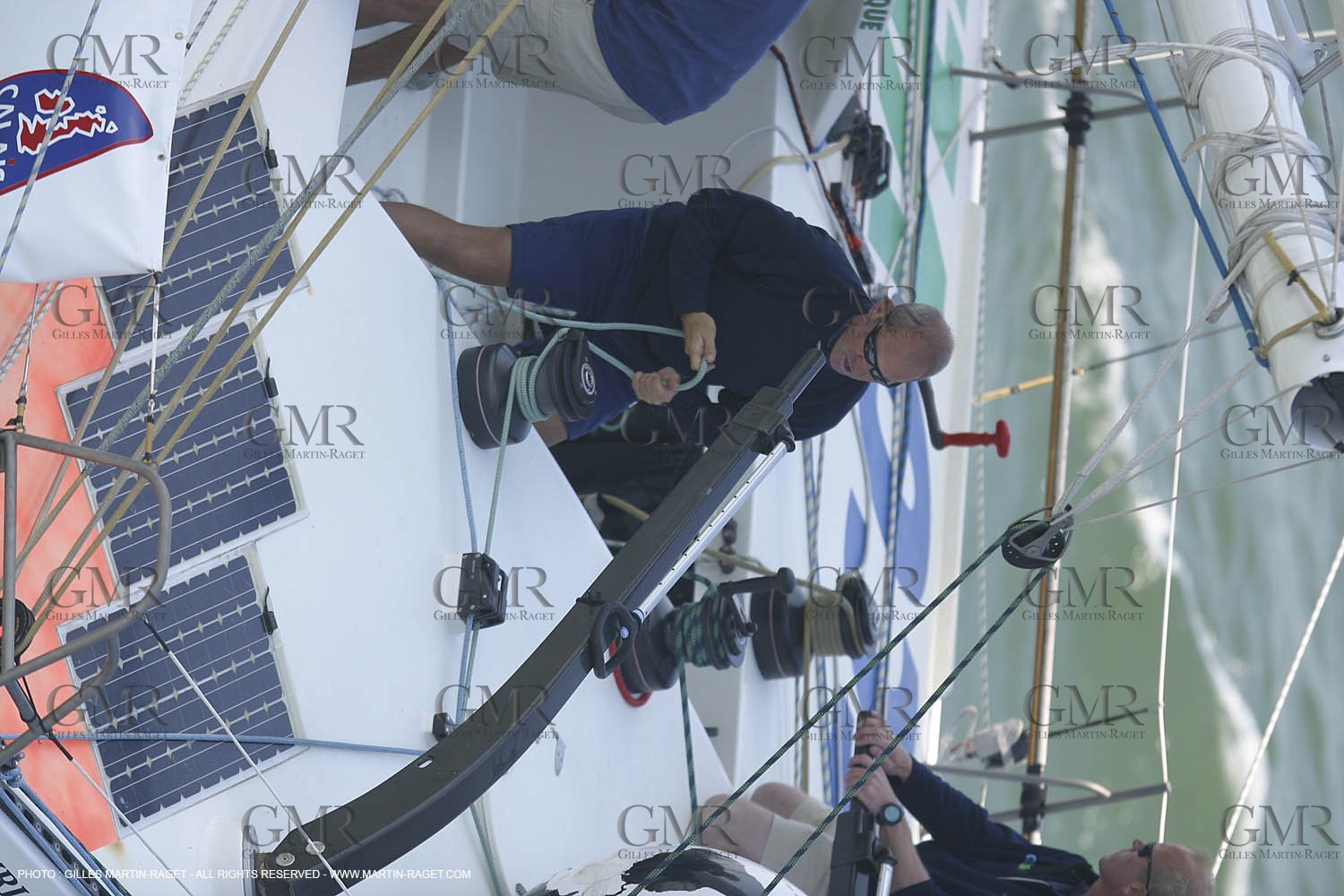 2003 Calais Round Britain Race - Start  - Ecover - Mike Golding